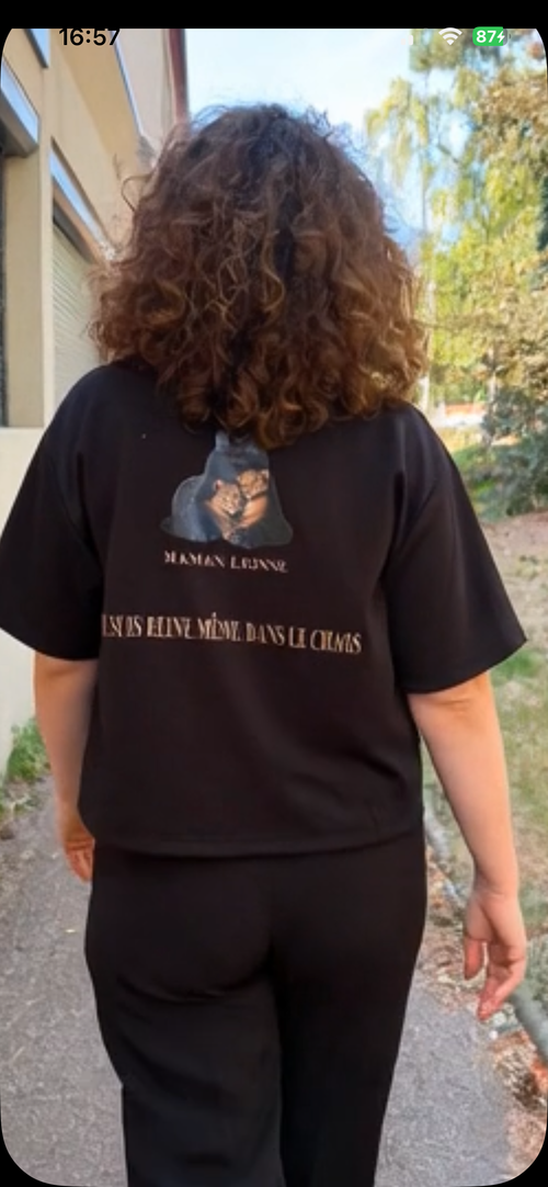 t shirt maman lionne 